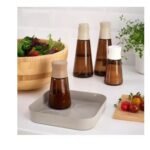 HALVTOM Spice Jars Bottles Tray