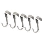 ledieu® IKEA HULTARP Hooks; Silver Color; Kitchen Utensil Hanging Hooks; 5PC, 7cm (2 ¾ ") (5PC )