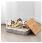 ledieu® RABBLA Box with compartments, Bamboo Lid Box, 25x35x10cm